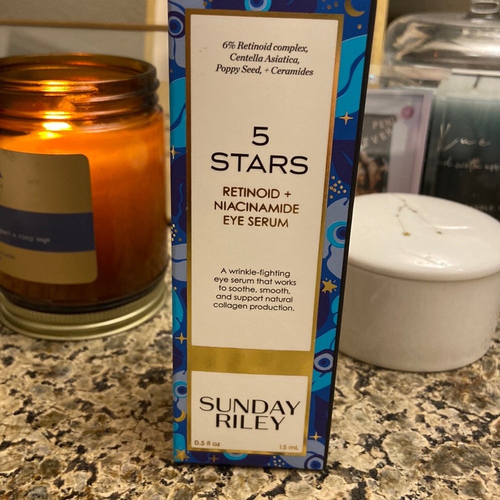 Sunday Riley 5 stars Retinoid + niacinamide eye serum .5 fl oz